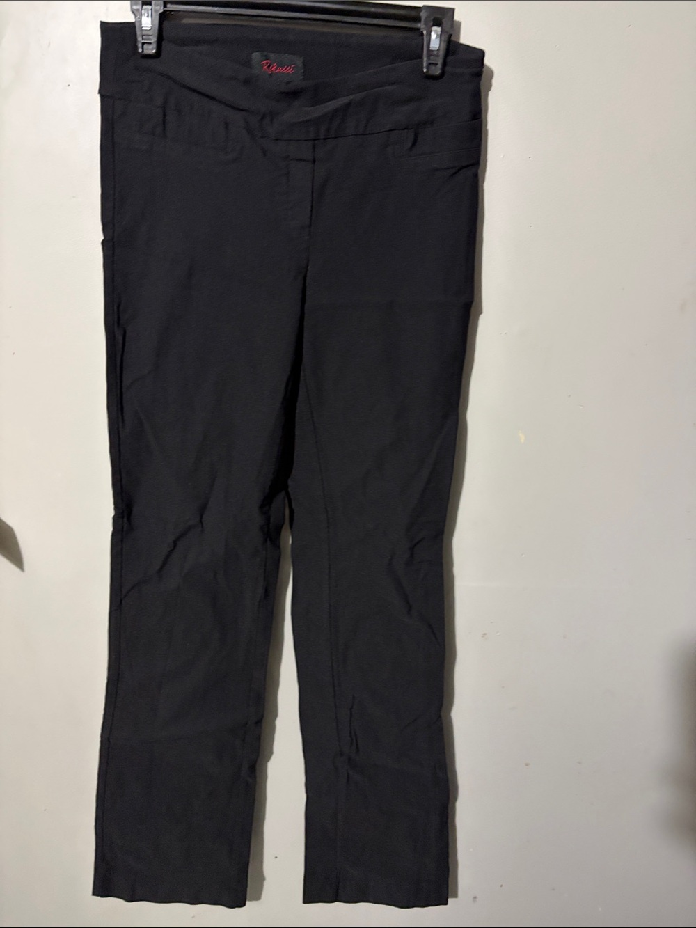 Women’s Straight-Leg Pull-On Pants — Black
